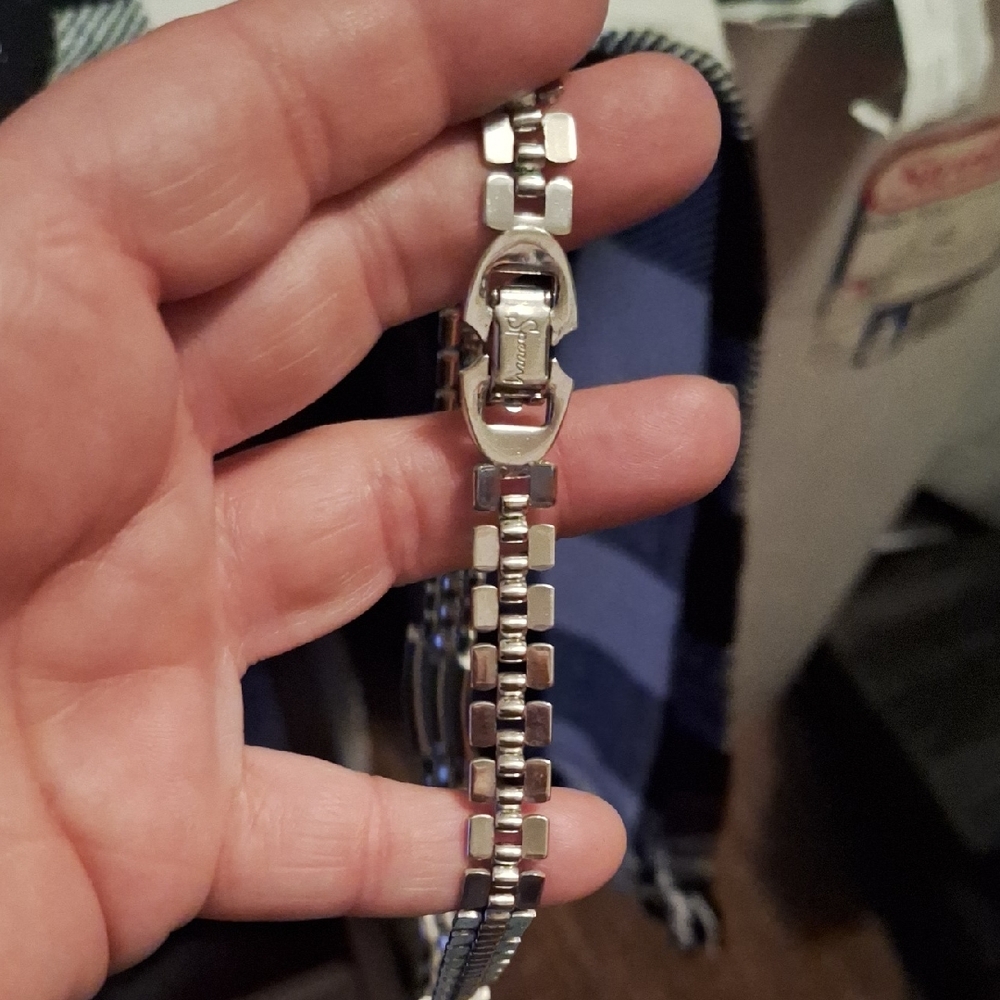 Sperry Silver Geometric Link Bracelet